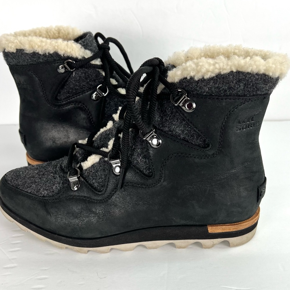Sorel Black and Gray Winter Boots